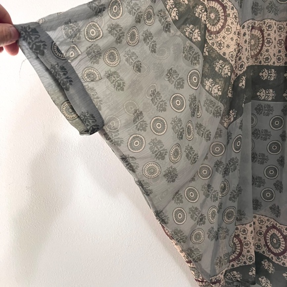 Doman Sleeve Sheer Flowy Boho Blouse - Picture 5 of 8